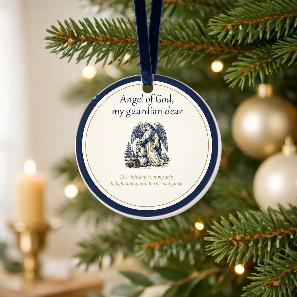 Angel of God Prayer Christmas Ornament