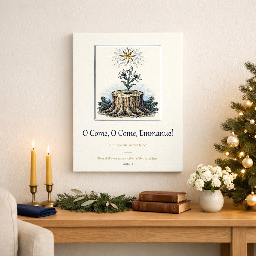 O Come, O Come, Emmanuel Advent Canvas