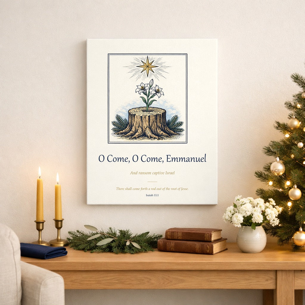 O Come, O Come, Emmanuel Advent Canvas