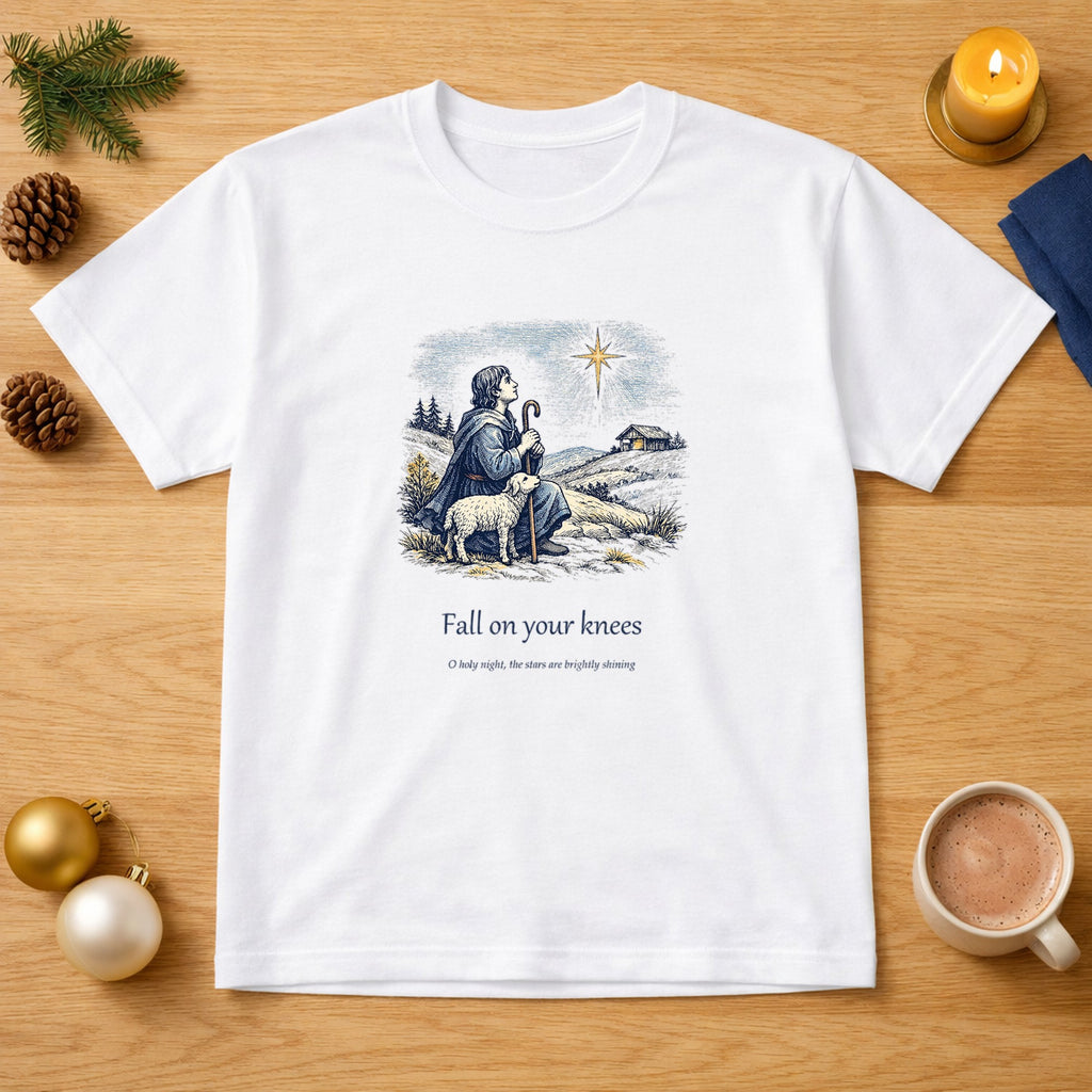 Fall on Your Knees – O Holy Night Christmas Tee