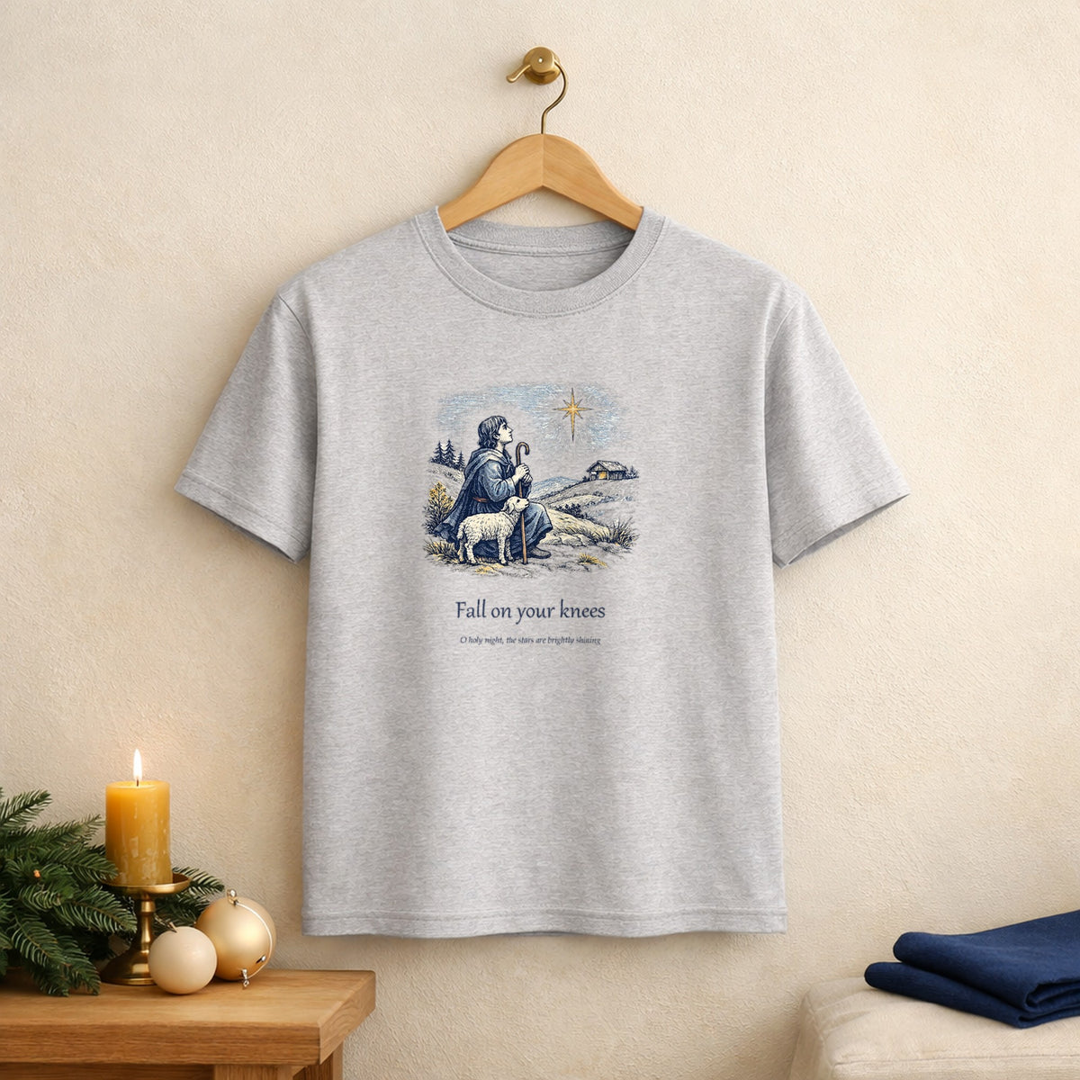 Fall on Your Knees – O Holy Night Christmas Tee