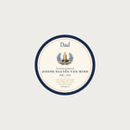 Dad memorial ornament design: Dad, In loving memory of, sample name Joseph Nguyễn Văn Minh, 1948 – 2025, I have fought a good fight, 2 Timothy 4:7